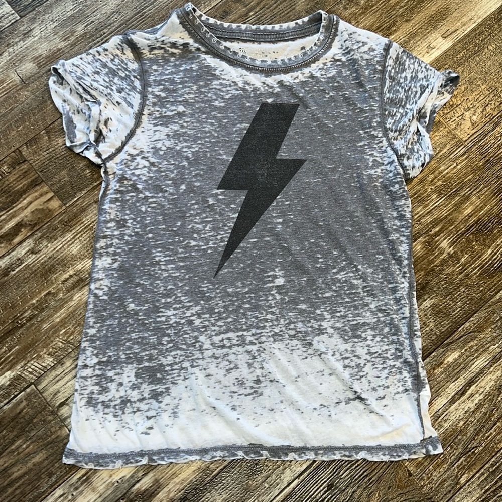Recycled Karma AC/DC Tshirt acid wash women’s small